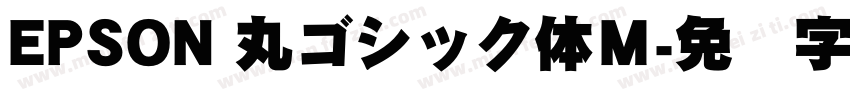 EPSON 丸ゴシック体Ｍ字体转换